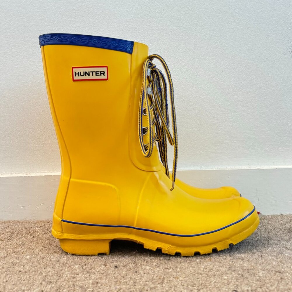 Yellow Hunter Boots
